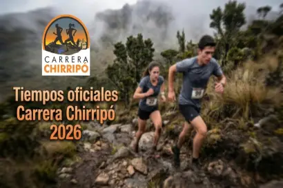 Afiche de tiempos oficiales carrera chirripo 2026